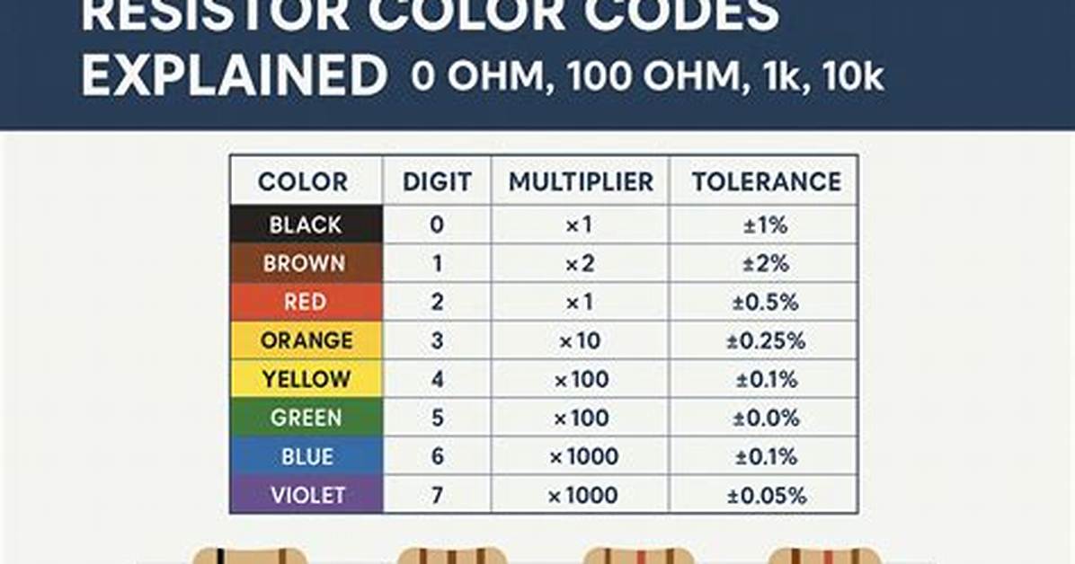 100 Ohm Resistor Color Code