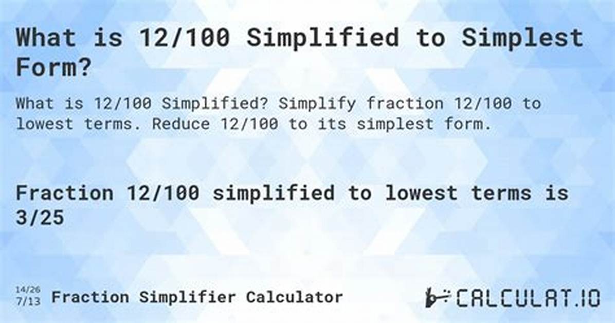 12 100 Simplified