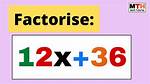12X=36