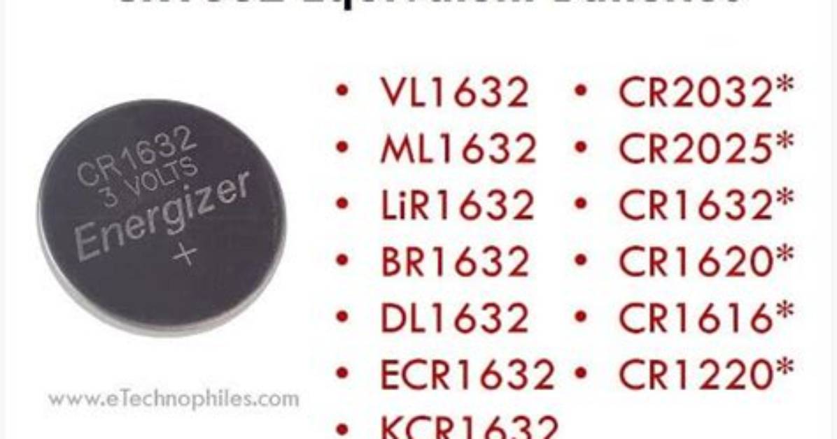 1632 Battery Equivalent