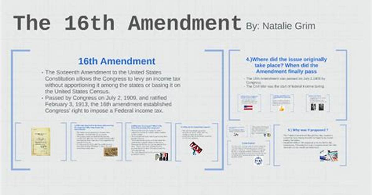 16Th Amendment Simplified