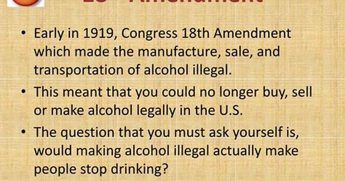 18Th Amendment Definition