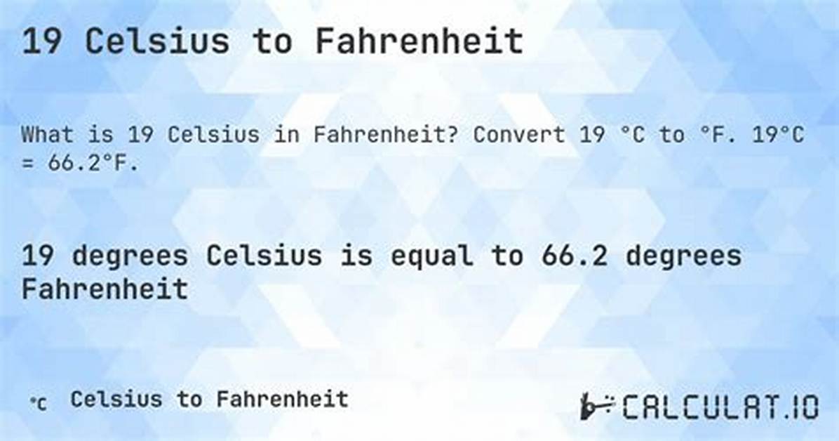 19 Celsius