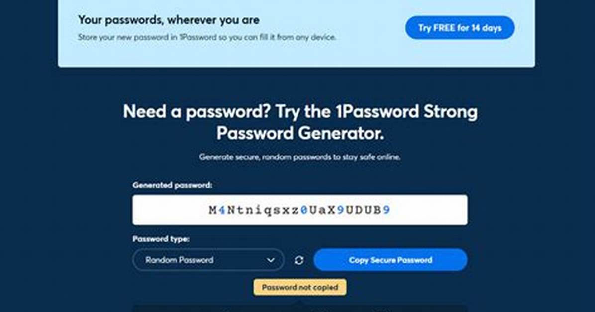1Password Generator