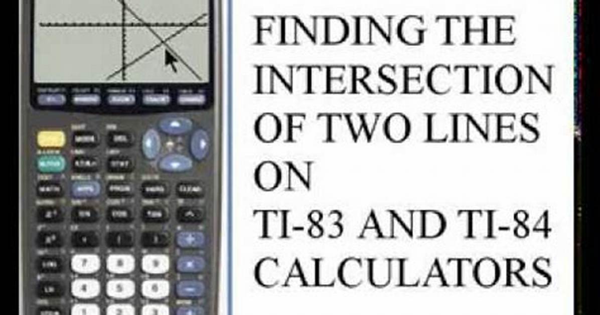 2 Lines Intersection Calculator