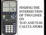 2 Lines Intersection Calculator