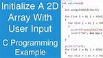 2D Character Array Initialization in C
