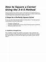 3 4 5 Method
