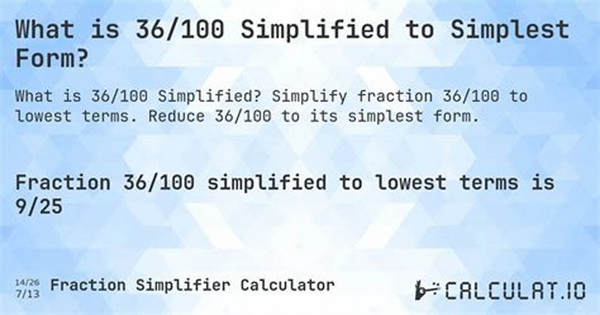 36 100 Simplified