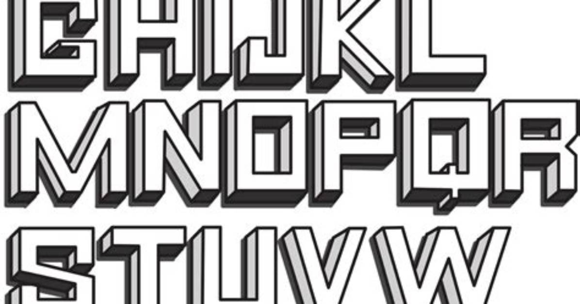 3D Block Letters