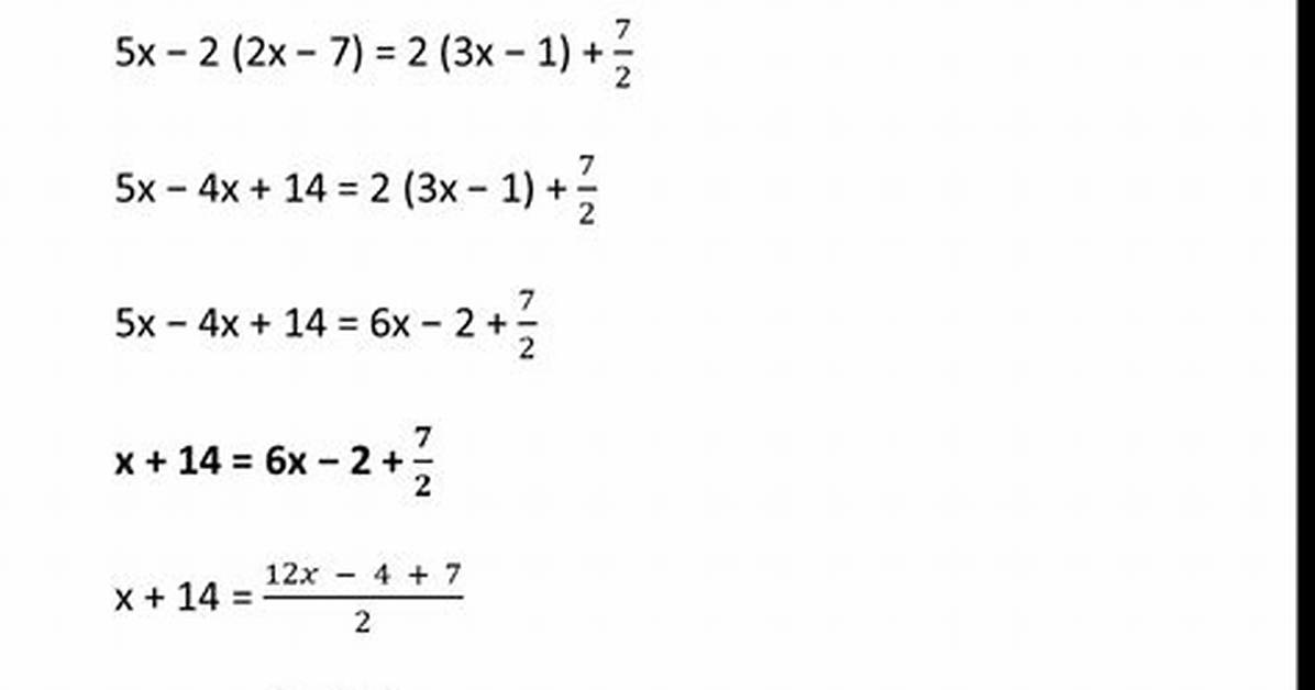 3X-7=2
