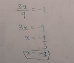 3X-9=9