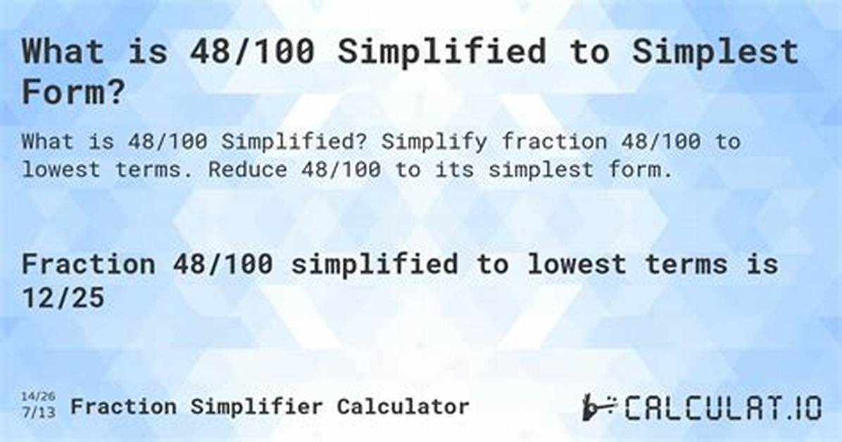 48 100 Simplified