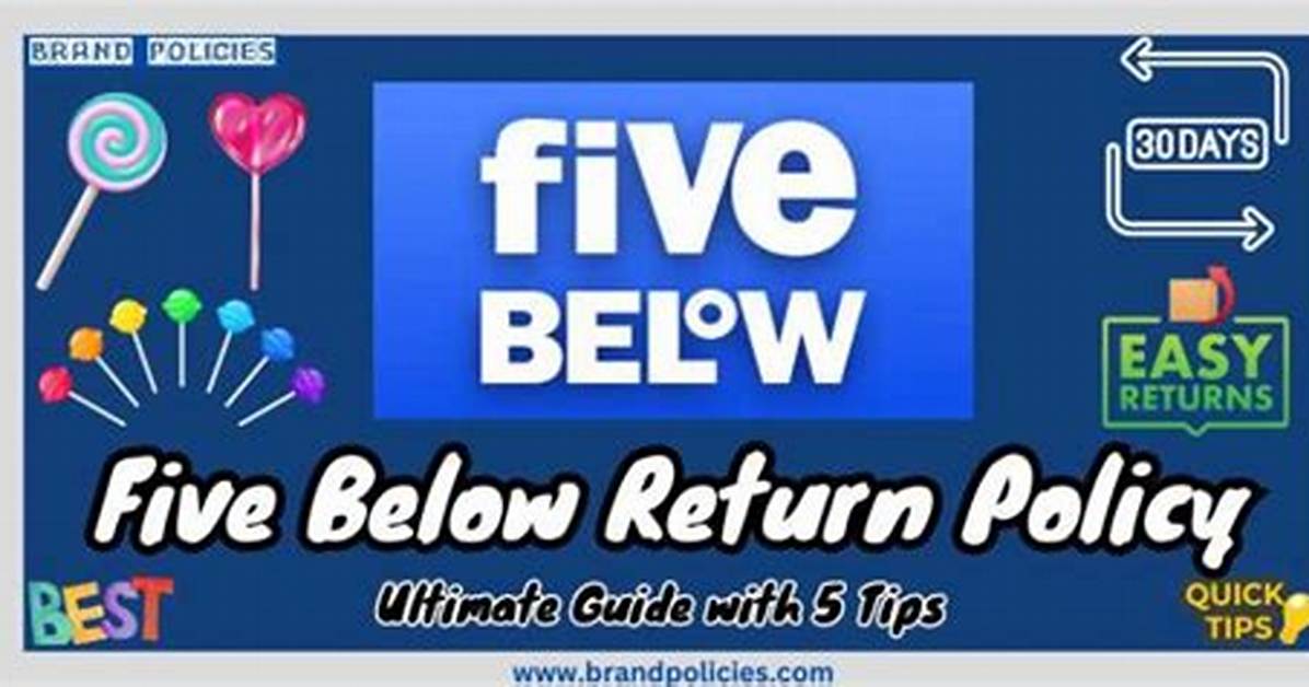 5 Below Return Policy