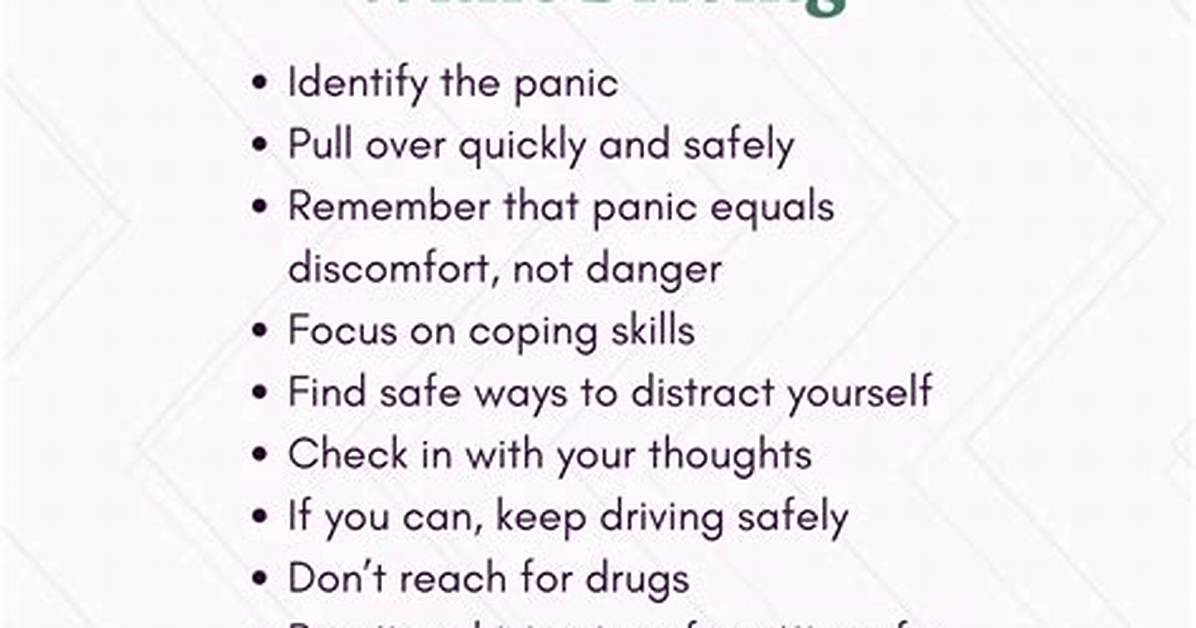 5 Tips for Panic Attack Driving