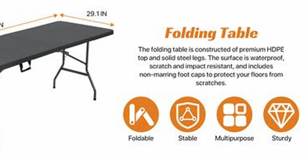 6 Foot Table