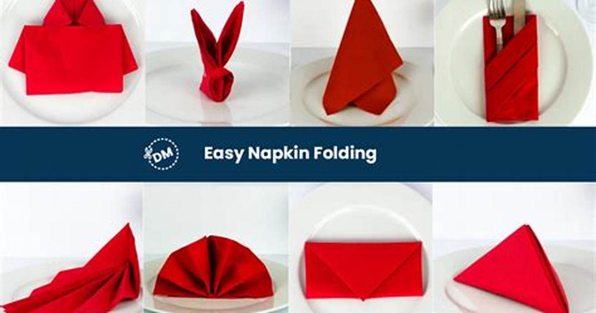 7 Basic Paper Napkin Folding