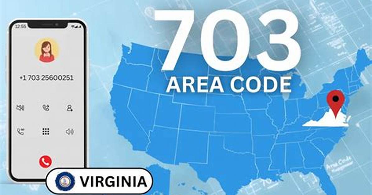 703 Area Code Time Zone