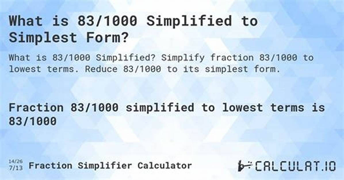 83 1000 Simplified