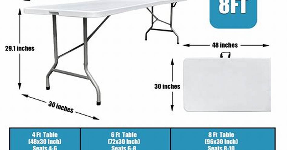 8Ft Table