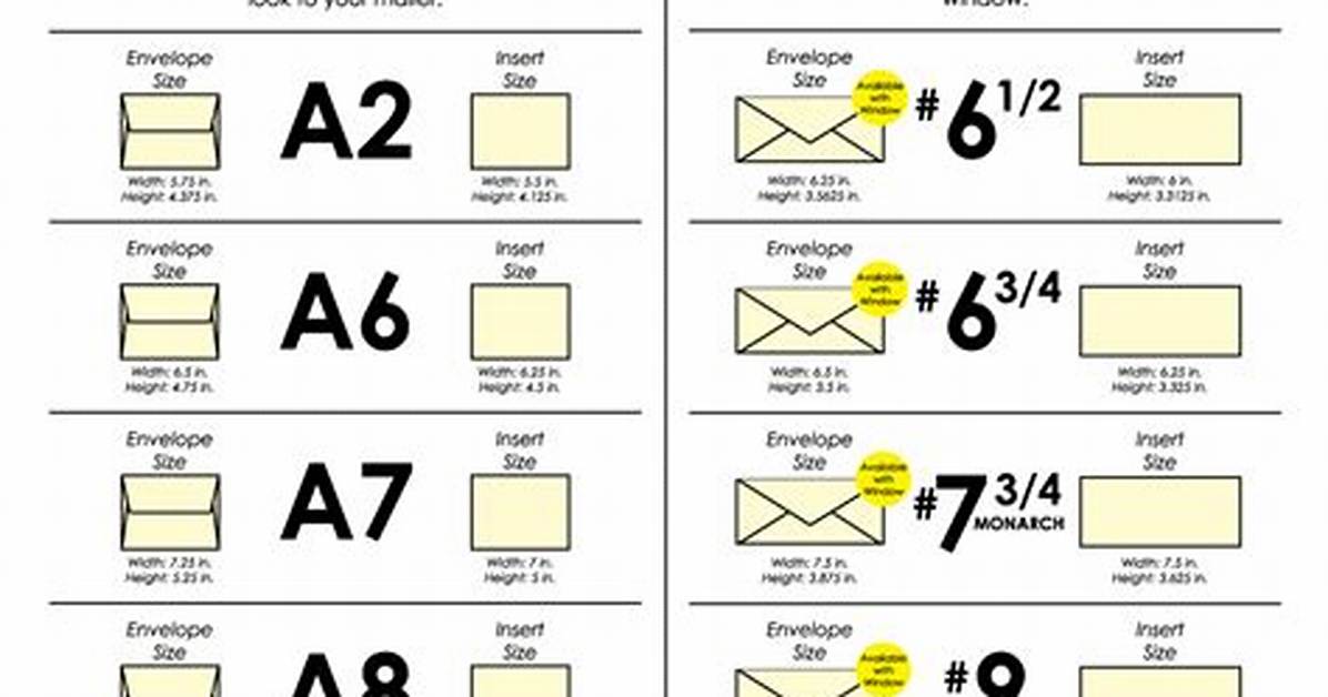 #9 Envelope Size