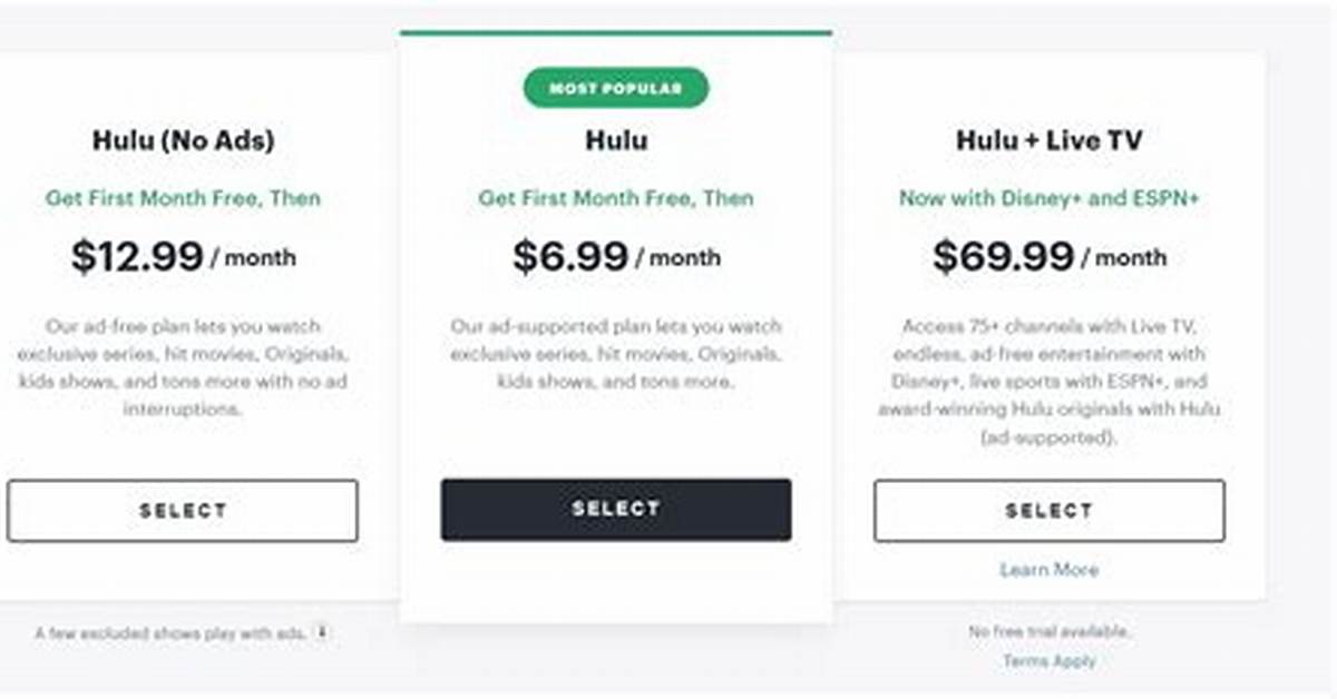A Basic Hulu Plan Includes Them