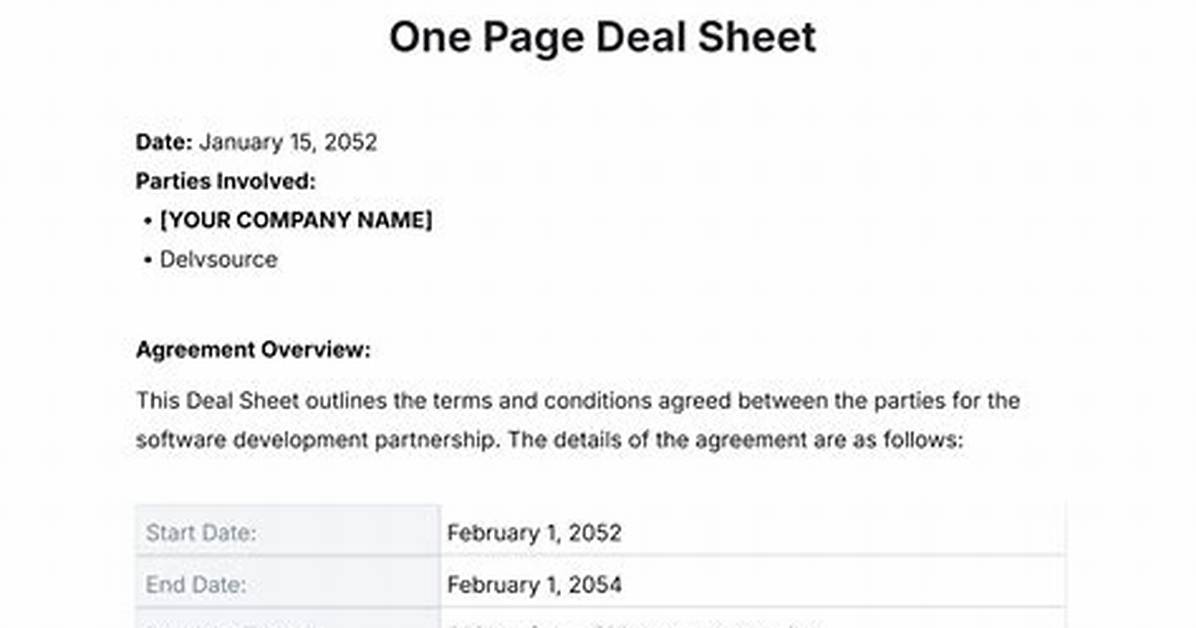 ___ a Deal!