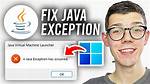 "A Java Exception Has Occurred" When Opening. Jar