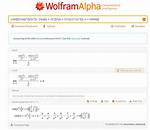 A Limit Wrong Using Wolfram Alpha