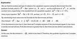 A Question About Discriminant