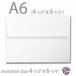 A6 Envelope Size