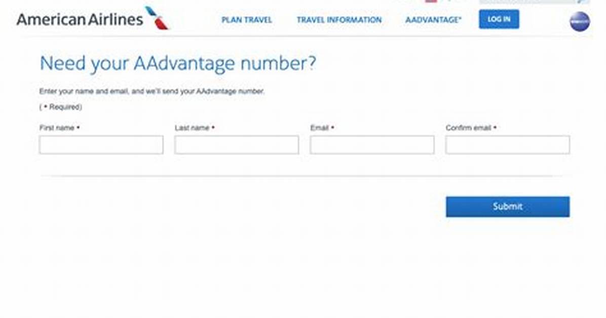 Aadvantage Number