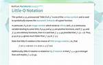 About Little O Notation
