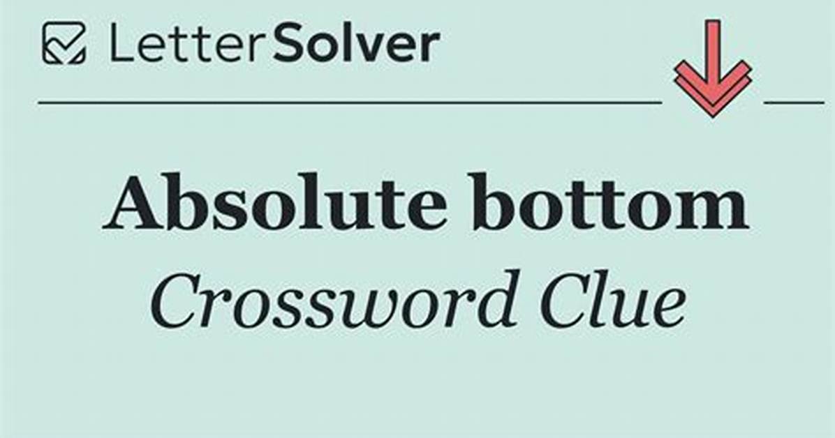Absolute Bottom