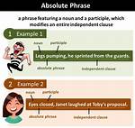 Absolute Phrase Examples