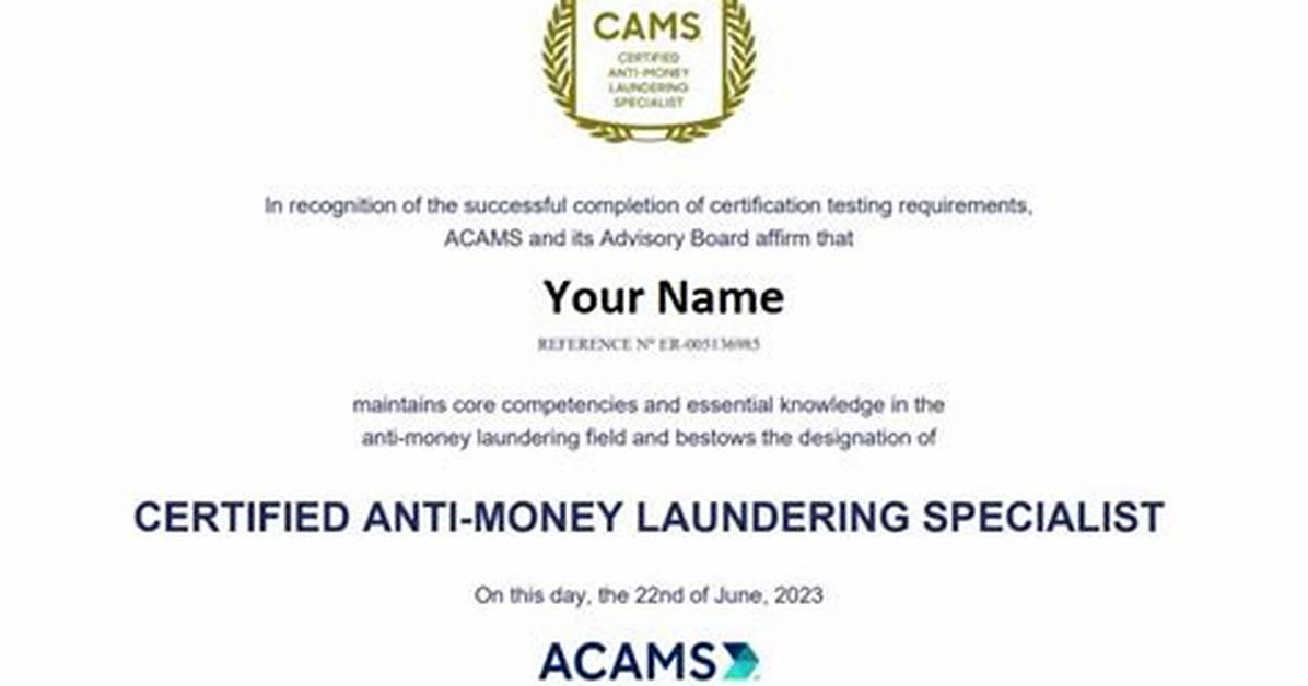 Acams Certification