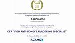 Acams Certification