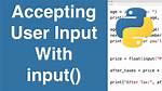 Accepting Input Till Newline in Python