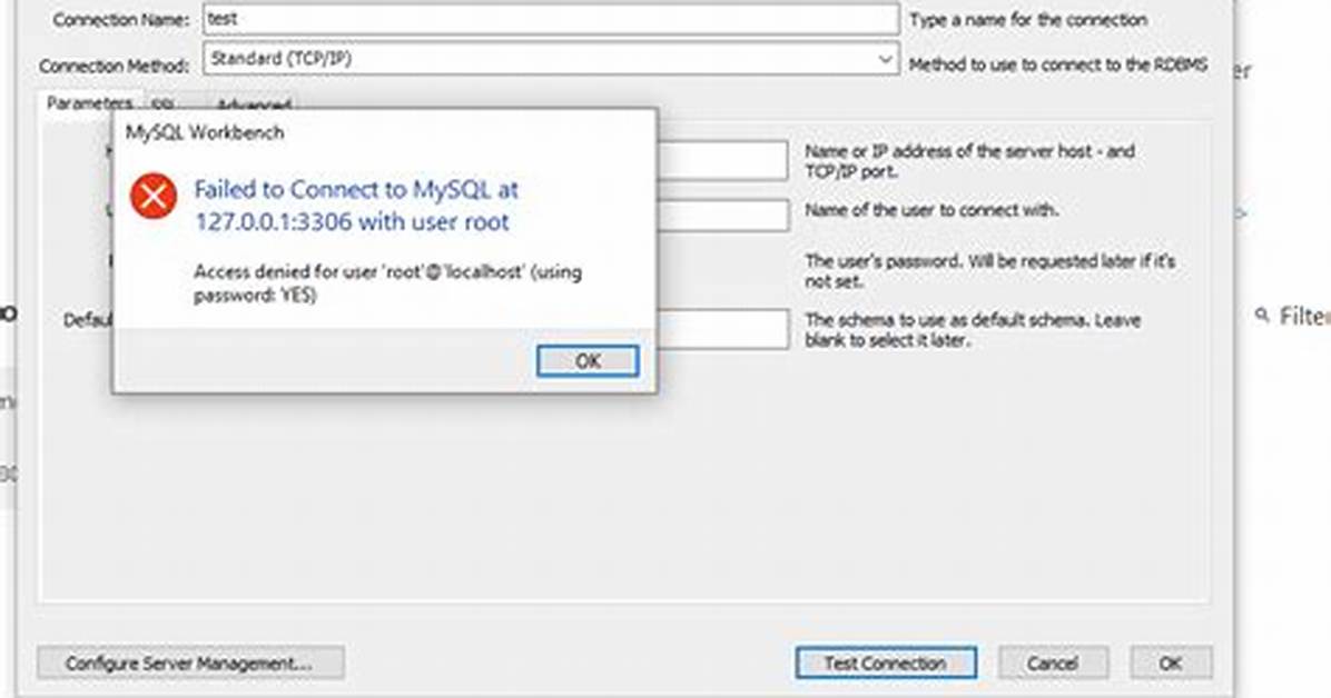 Access Denied for User 'Root@Localhost' (Using Password: No)