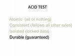 Acid Explained: Atomic, Consistent, Isolated & Durable