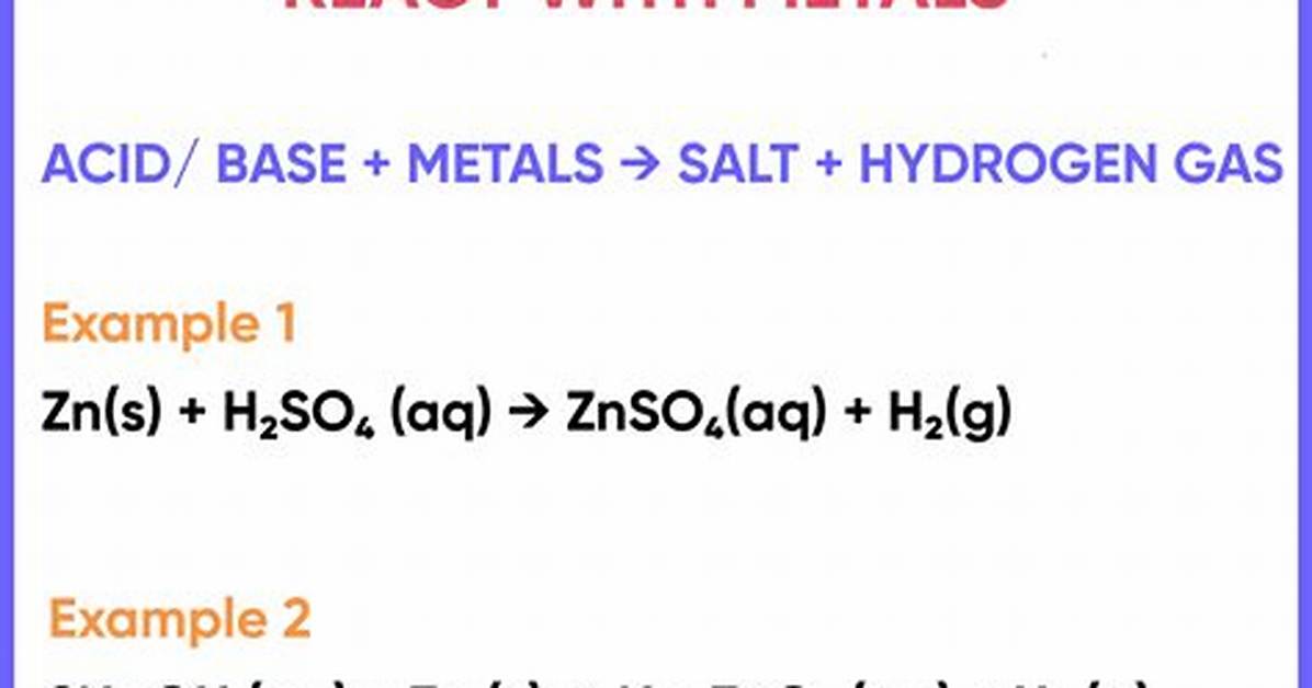 Acids React With