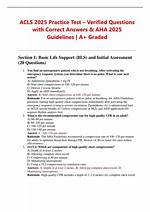 Acls Practice Test