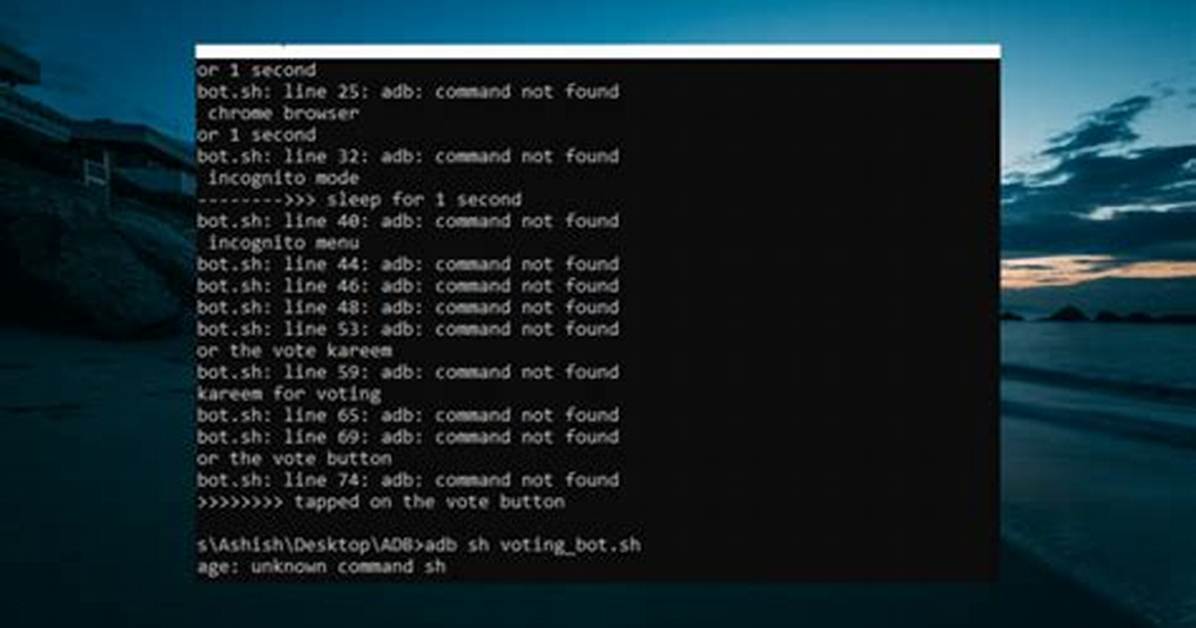 Adb Command Not Found