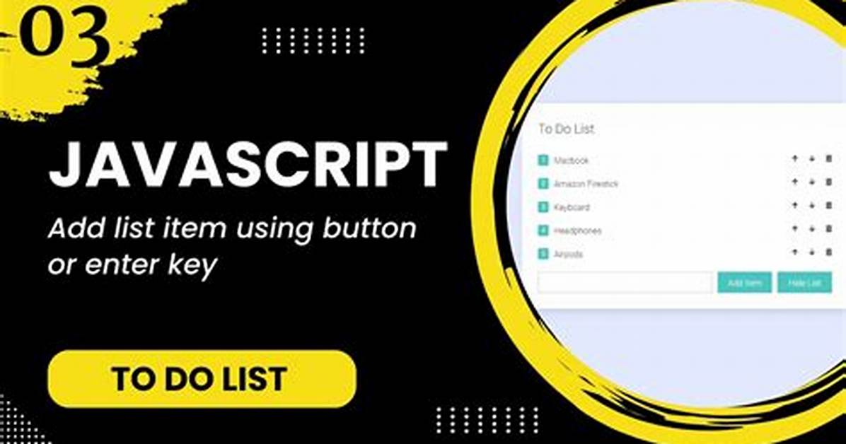 Add a List Item Through Javascript