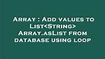 Add Values to Array Using for Loop in Javascript