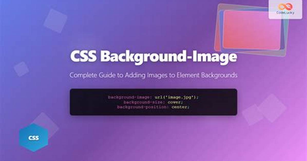 Adding a Background Image to a Element