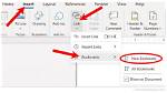 Adding a Bookmark Table in a Document
