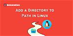 Adding a Directory to a Path In. Profile