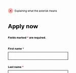 Adding a Red Asterisk to Required Fields