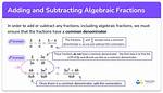 Adding Algebraic Fractions